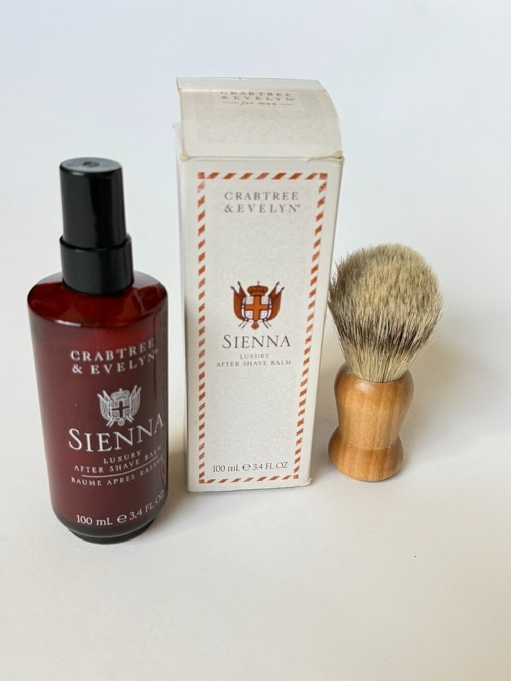 Crabtree & Evelyn Sienna Luxury After Shave Balm Mens 3.4 oz 85+% Full